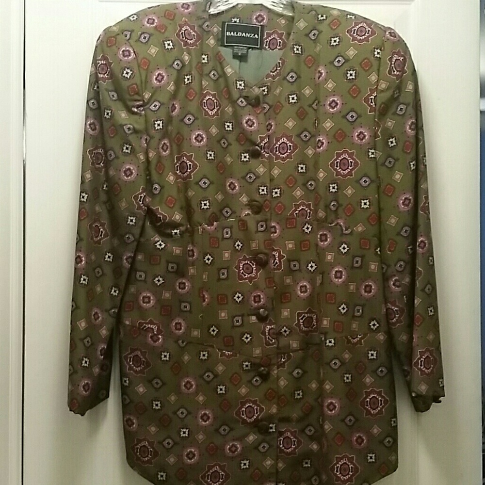 2 for $33--Khaki Baldanza Silk Skirt Set